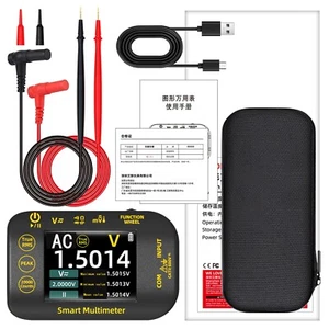Pocket Multimeter mV/Ohm/uF Thermometer TRMS Li-Battery 2.8'' Color LCD 2in1 - Picture 1 of 11