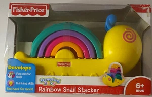 Fisher Price Growing Baby Rainbow Snail Stacker Toy - Picture 1 of 4