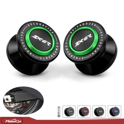 Para Kawasaki Ninja ZX6R ZX-6R ZX 6R basculante carrete deslizadores soporte tornillos bobinas Foto 1 de 4