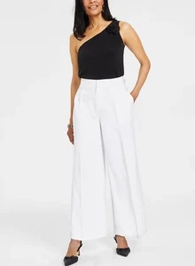 INC International Concepts Women's Pleated Wide-Leg Trousers Pants Size 6 - Picture 1 of 4