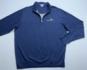 Suéter Peter Millar 1/4 Cremallera Para Hombres Talla XL Azul Algodón Modal Pullover Golf Preppy - Imagen 1 de 13