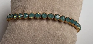 Swarovski Green Crystal Stretch bracelet - Picture 1 of 3