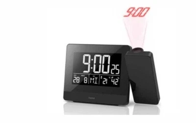 Hama Projektionswecker USB-Anschluss Digitaler Funkwecker mit Touch-Screen NEU - Bild 1 von 4
