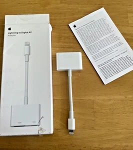 Authentique adaptateur Apple Lightning vers AV numérique - HDMI - Livraison GRATUITE - Photo 1/6