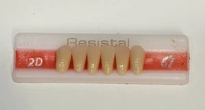 2D - Farbe 67 untere Anterioren Dental Kunststoff gekreuzte Zähne - Bild 1 von 4