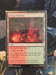 MTG Savage Mansion 0183 Marvel's Spider-Man Regular Land - Picture 1 of 2