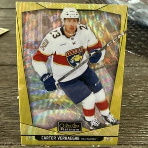 2024-25 O-Pee-Chee Platinum #134 Carter Verhaeghe Neon Yellow Surge - Bild 1 von 2