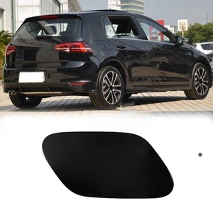 Black Car Fuel Door Gas Filler Lid Cover Cap For VW Golf MK7 GTI E-Golf 2014-17 - Picture 1 of 3