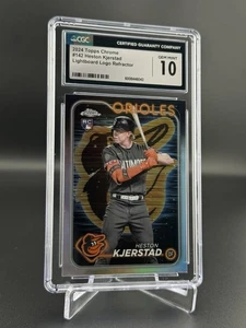 2024 Topps cromo - Heston Kjerstad #142 tablero de luz logotipo refractor RC CGC 10 SSP - Imagen 1 de 2
