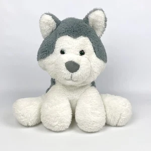 Spark Create Imagine 11" Husky Sitting Plush Soft Gray & White Stuffed Animal - Picture 1 of 7