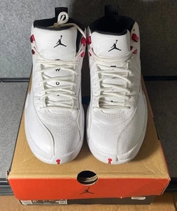 Nike Mens Air Jordan 12 Retro Twist White Cherry Red Sz 8.5 CT8013-106 2021 OG - Picture 1 of 10