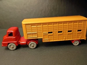 Matchbox M7-A Jennings Cattle Truck 1960 Rare Dark Brown Trailer - Picture 1 of 13