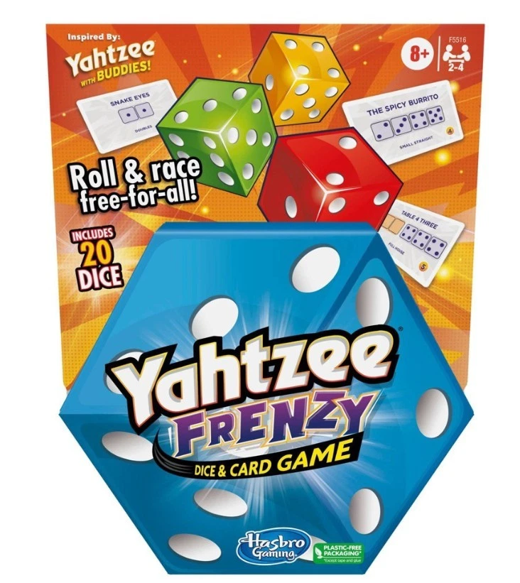 Hasbro Yahtzee Frenzy Dice & Card Game NEW - Image 1 of 1