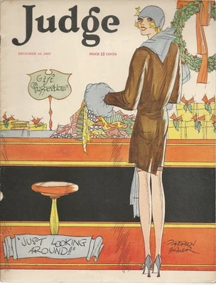 JUDGE DECEMBER 10 1927 WATERMAN'S CHESTERFIELD COLOR ADS DR THEOPHRASTUS SEUSS - Image 1 of 4