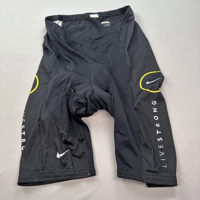 Nike Livestrong Cycling Shorts Mens XL Padded Made Italy Bike Performance Ride - Image 1 of 4