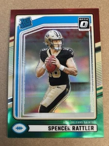 2024 Panini Donruss - Spencer Rattler #359 Optic Preview Red & Green Prizm (RC) - Bild 1 von 2