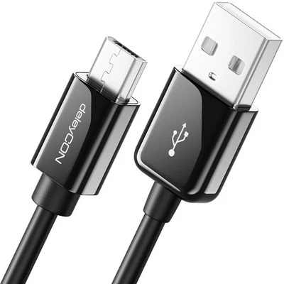 deleyCON 1,5m Micro USB Kabel Sync + Ladekabel Tablet Smartphone & Co Schwarz - Bild 1 von 4