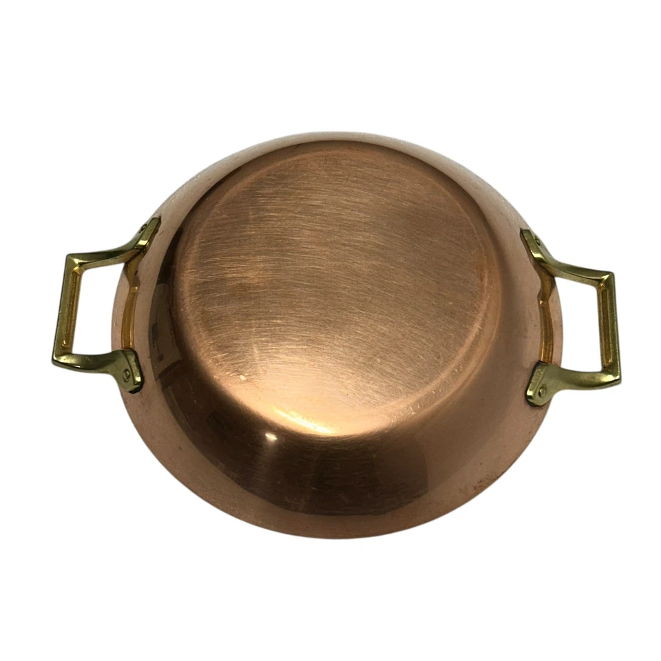 Paul Revere Ware EE. UU. Olla de cobre macizo 10 Wok Au Sartén gratinada Sartén limitada Foto 1 de 4