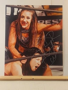 Dr. Britt Baker SIGNED Photo Bloody Autograph 8x10 Photo - AEW WWE - Picture 1 of 2