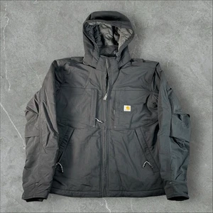 Chaqueta Carhartt Para Hombre Pequeña Negra Columpio Completo Con Capucha Super Dux Ropa de Trabajo 106006 N04 - Imagen 1 de 7