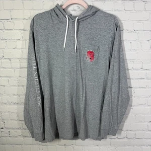 Southern Tide NC State Hoodie Sweatshirt Herren XXL grau schmal grau distressed Y2K - Bild 1 von 8