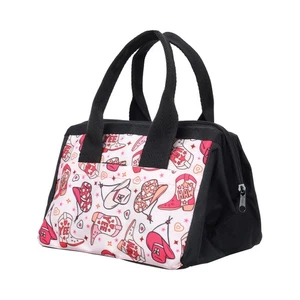 BEUTELTASCHE YeeHaw Jamboree Cowgirl süß Gepäck oder Pflegetasche 10" x 7" x 7" - Bild 1 von 2