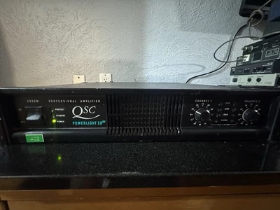 QSC PowerLight 2.0HV 2000 Watt Power Amplifier Tested Working Profesional Audio - Image 1 of 4