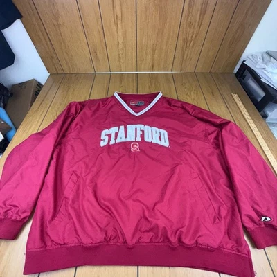Stanford Cardinal Pro Player 2XL Windbreaker Pullover NCAA College Jacket - Image 1 of 4