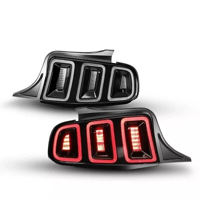 Luces traseras LED luces de freno señal de giro secuencial para Ford Mustang 10-14 transparente Foto 1 de 4