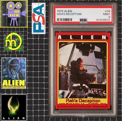 1979 Topps Alien - 34 Ash's Deception - PSA 9 MINT - Image 1 of 4