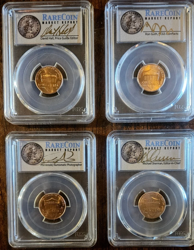 2017-P Lincoln Cent PCGS Gem Bu-RCMR Sig. Collector Set-1 of 250-SCARCE!!!  B-1 - Image 1 of 4