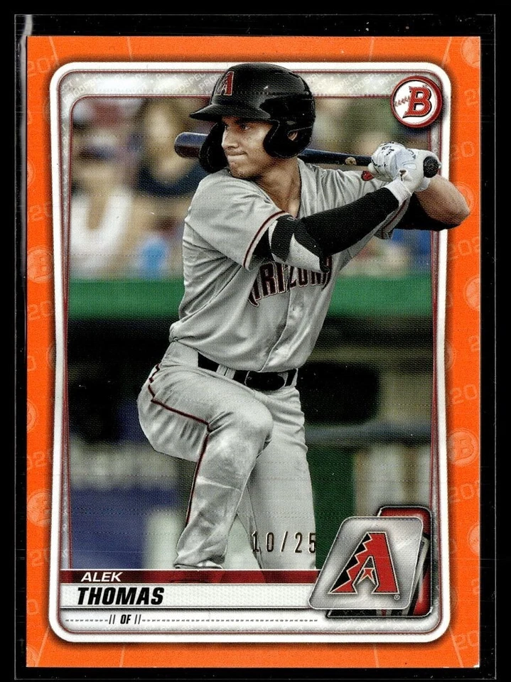 2020 BOWMAN ORANGE /25 ALEK THOMAS DBACKS - Image 1 of 1
