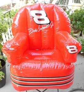Inflatable Dale Earnhardt Jr Bud Beer Chair ACTION PERFORMANCE CO. UNUSED NEW - Picture 1 of 8