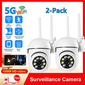 2PC 1080P HD WIFI Camera Wireless Outdoor CCTV IP PTZ Smart Home Security IR Cam - Picture 1 of 15