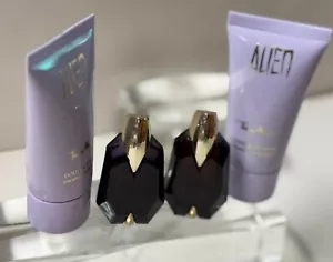 ALIEN Thierry Mugler EDP mini x 2 + Showergel sz :1 oz. x 2 - Picture 1 of 1