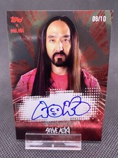 2022 Topps Aoki Steve Aoki Football Festival Car /10 Red Autograph