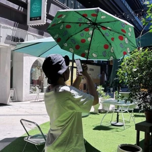 Paraguas portátil Mob Psycho 100 hoyuelos plegable automático protección solar - Imagen 1 de 7