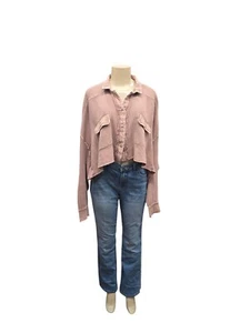 Giacca scout Free People FP One rosa terra cropped taglia XS - Foto 1 di 15