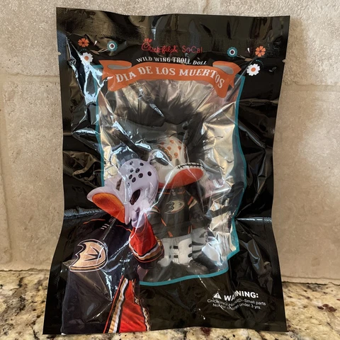Chick-Fil-A SoCal Wild Wing Troll Doll Dia De Los Muertos Anaheim Ducks NIP Cover