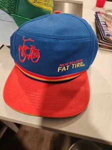 New Belgium Fat Tire Beer Adjustable Adult Baseball Cap Hat Snap-back Blue  - Picture 1 of 7