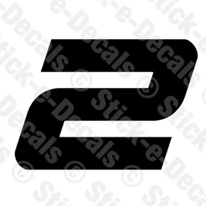 Number TWO 2 Vinyl Die Cut Decal Sticker - RACING NUMBER Custom SA - Picture 1 of 2