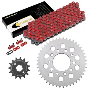 Kit de cadena de transmisión y piñón rojo para Honda VF500C V30 Magna 1984 1985 - Imagen 1 de 8