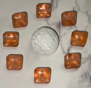 Vintage Czech Glass Buttons Button Lot 124-35 - Picture 1 of 7