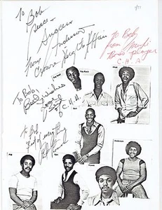 AUTOGRAPHS 4 ORIG. MEMBERS of CROWN HEIGHTS AFFAIR Disco/Soul/Funk, Muki Wilson - Picture 1 of 1