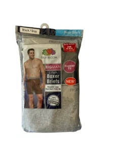 Fruit of the Loom Men's Tagless Big Man Boxer Briefs Underwear(Pack of 2) - Picture 1 of 12