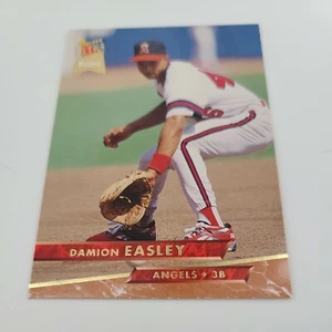 Carta Baseball 1993 Fleer Damion Easley #161 Rookie California Angels - Foto 1 di 2