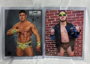 PRO WRESTLING CRATE EC3 ETHAN CARTER III und JOEY JANELA signiert (beschädigt) 8x10er - Bild 1 von 6