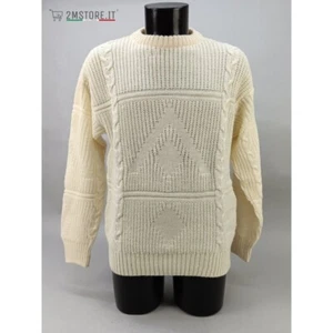 Rodrigo Alpaka Royal Elfenbein Regular Fit Made In Italien Original Vintage - Bild 1 von 9