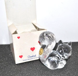 Vintage Goebel Clear 24% Bleikristall Eichhörnchen Figur - 69-993/19/4 W Germany - Bild 1 von 14