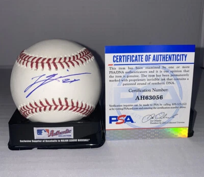 LUCAS GIOLITO Firmado Oficial MAJOR LIGAS BÉISBOL CHICAGO WHITE SOX con Certificado de Autenticidad PSA Foto 1 de 2